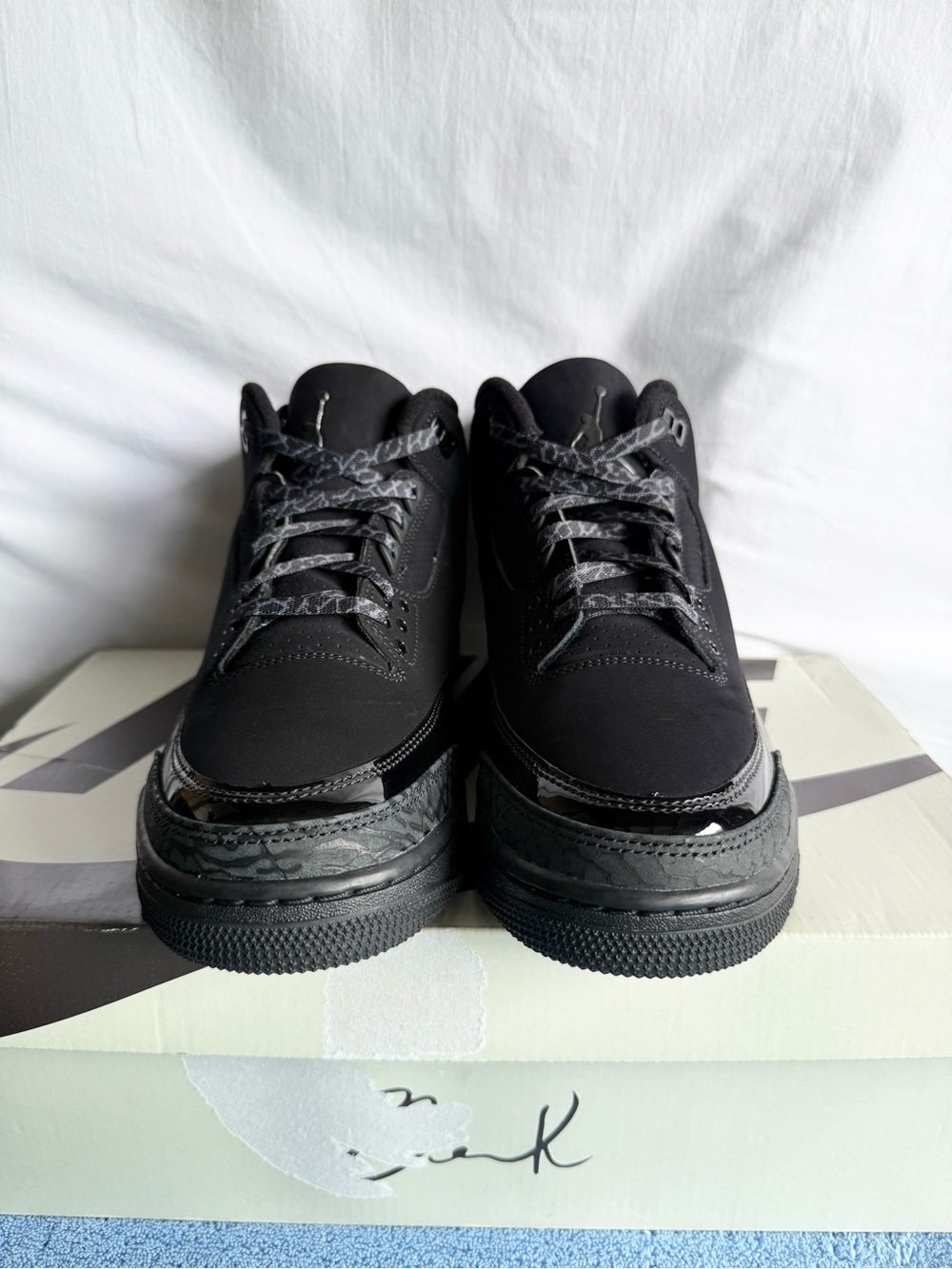 AUTHENTIC Jordan 3 Retro Black Cat size 10.5 CT8532-001 2025 VNDS - Picture 7 of 8